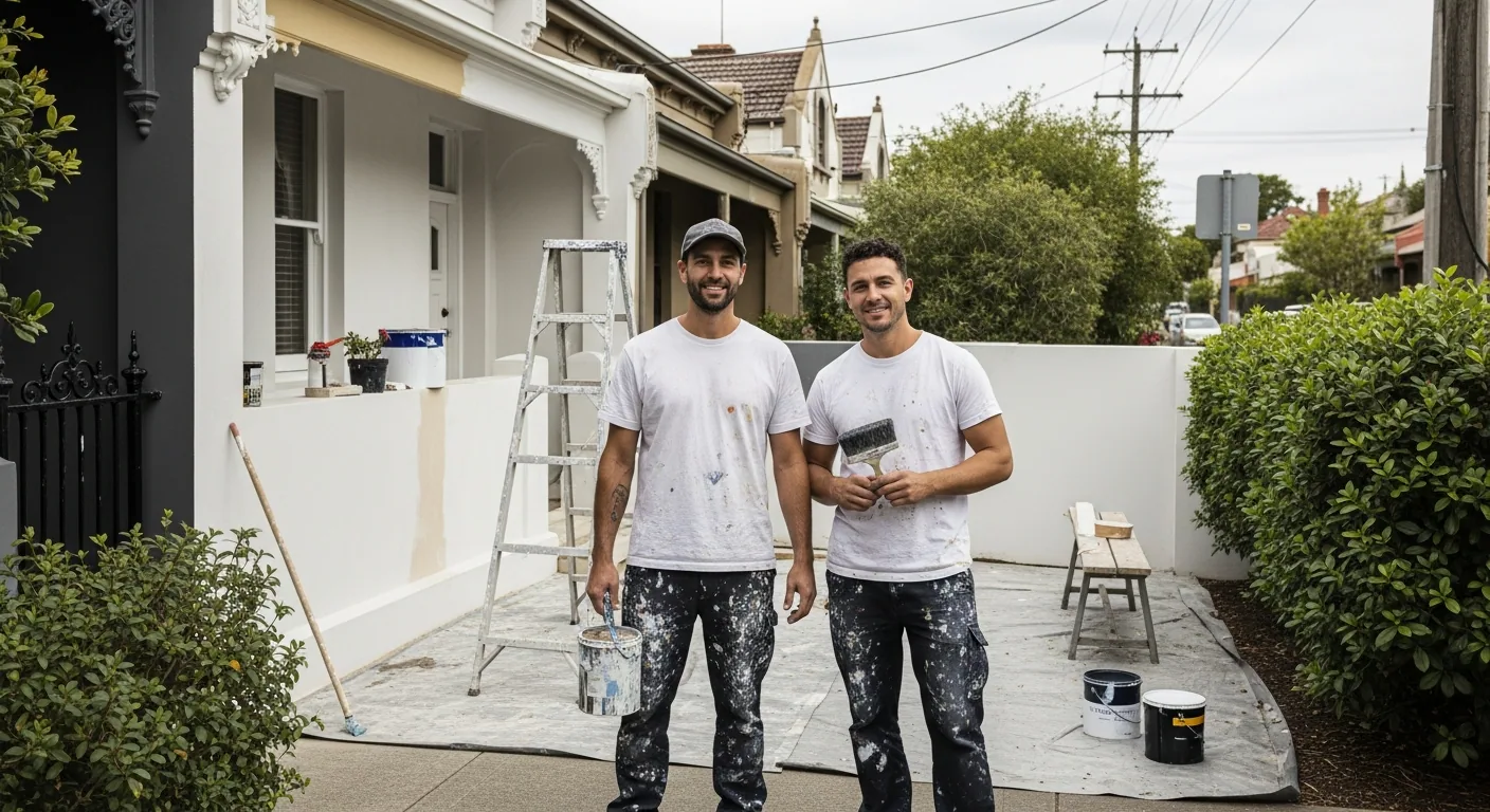 Prahran Painters team at work in Prahran